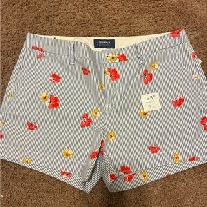 Old Navy Blue and White Striped Shorts